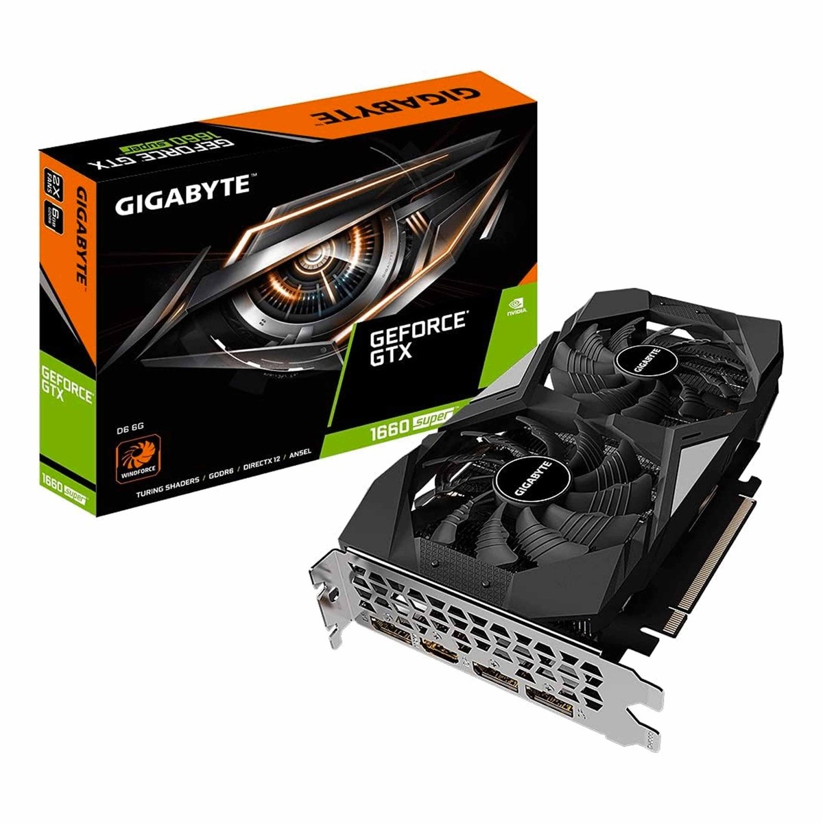 Gigabyte Geforce GTX 1660 Super 6GB GDDR6 Video Card Gaming Gigabyte Geforce GTX 1660 Super 6GB GDDR6 Video Card Gaming