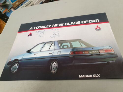 1985 ? MITSUBISHI MAGNA SE Australian Sales Brochure - Picture 3 of 3