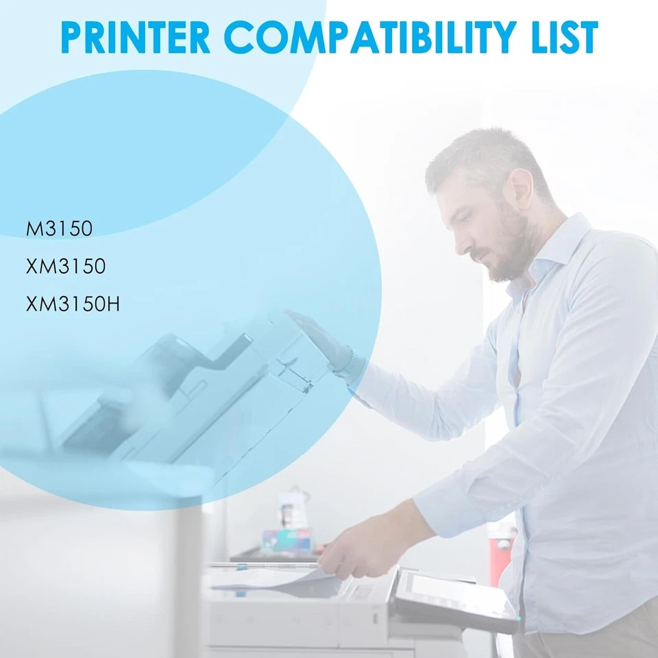 24B6186 Toner Cartridge for Lexmark M3150 XM3150 XM3150h 2-Pack Black High Yield - Image 2 of 4