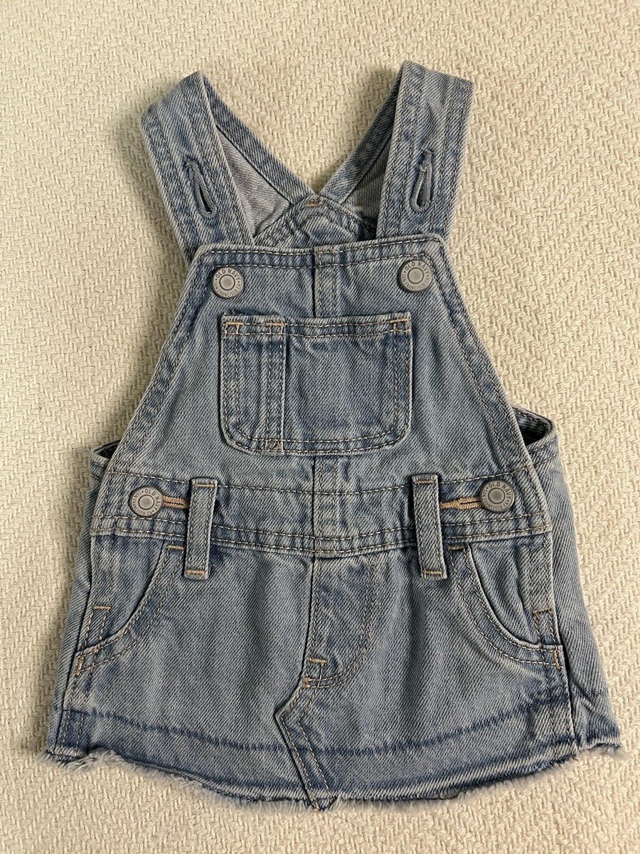 Old Navy Denim Overall Skirt Size 0-3 Months