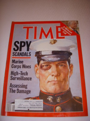 TIME Magazine APRIL 20, 1987, MARINE SPY SCANDALS, TEXACO, SUGAR RAY LEONARD!