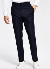 NEW W TAGS Alfani Men's Slim-Fit Navy Tuxedo Pants, Navy, 30W 30L