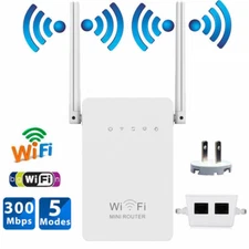 300Mbps Wireless-N Range Extender WiFi Repeater Signal Booster Network Router