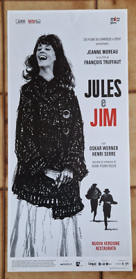 JULES ET JIM FRANCOIS TRUFFAUT MOREAU WERNER ITALIAN MOVIE POSTER CINETECA  2019