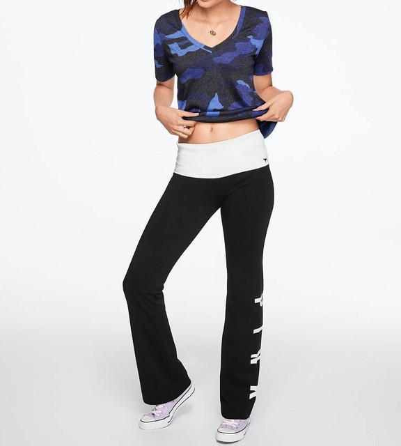 pink yoga pants flare