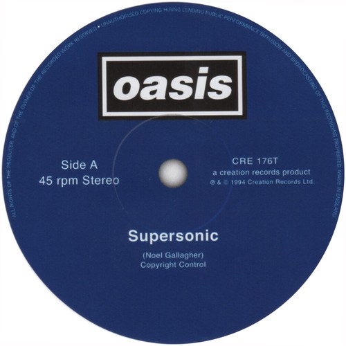 Record label vinyl stickers. Definitely Maybe, Wonderwall, Live Forever - Picture 2 of 20