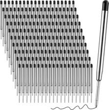 200 Pcs 3.9 Inch Ballpoint Pen Refills Bulk Black Ink Pen Refills for Click R...