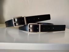Nine West Women's Classic Black Faux Leather Belts Two - Small