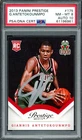 Giannis Antetokounmpo Auto 2013 Panini Prestige RC 175 Bucks PSA 8 Sig 10 DNA
