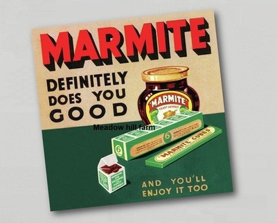 Fridge magnet Marmite Vintage Advert - Vegemite Bovril (2) XL Size
