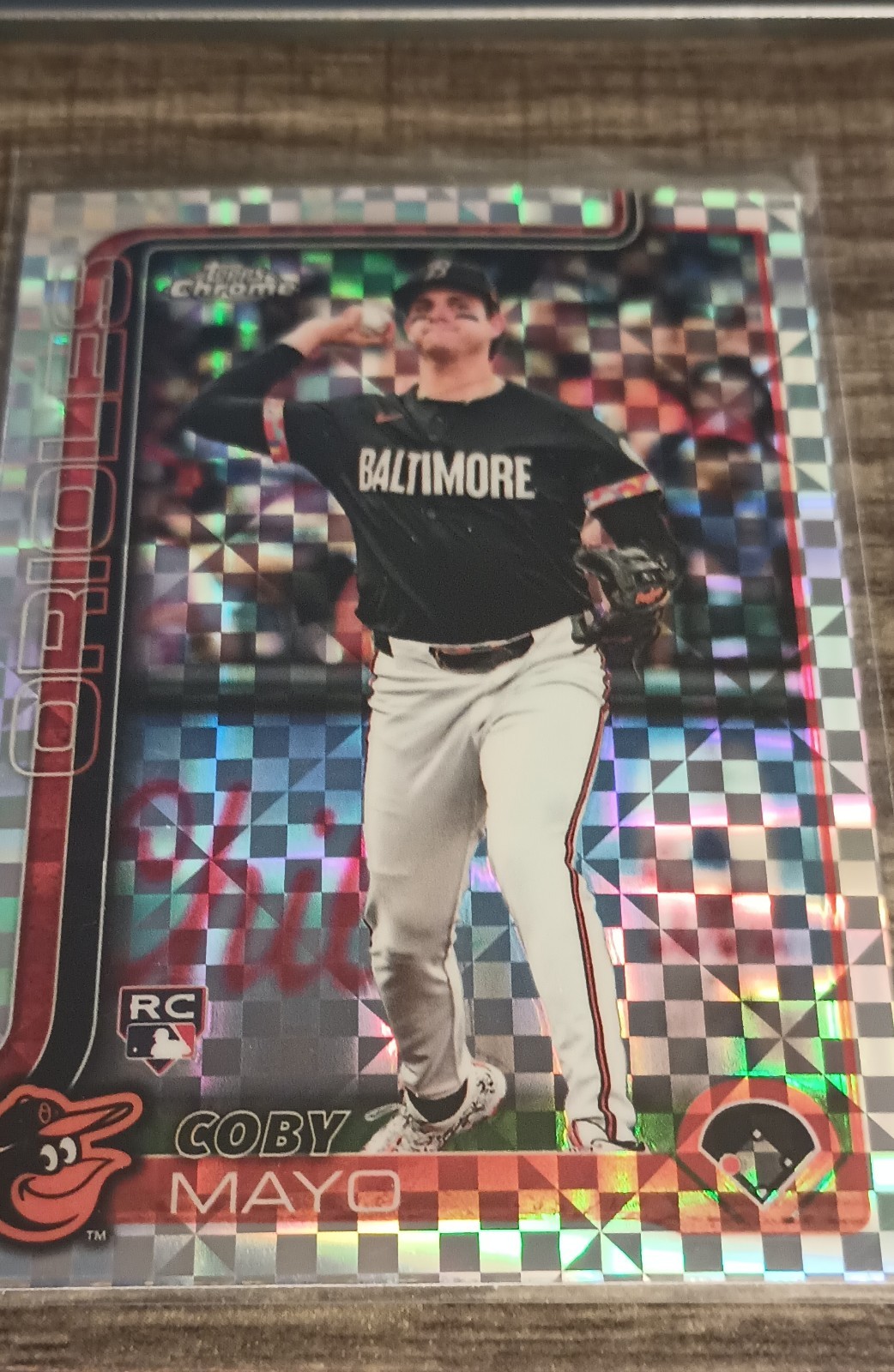2025 Topps Chrome - Coby Mayo #120 X-Fractor (RC)