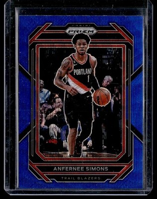 2022-23 Panini Prizm Blue Wave Anfernee Simons #46