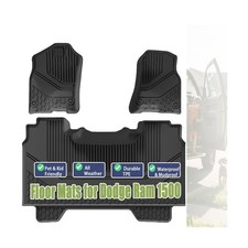 Floor Mats for 2019-2024 Dodge Ram 1500 Crew Cab DT New Body - Custom Fit T...