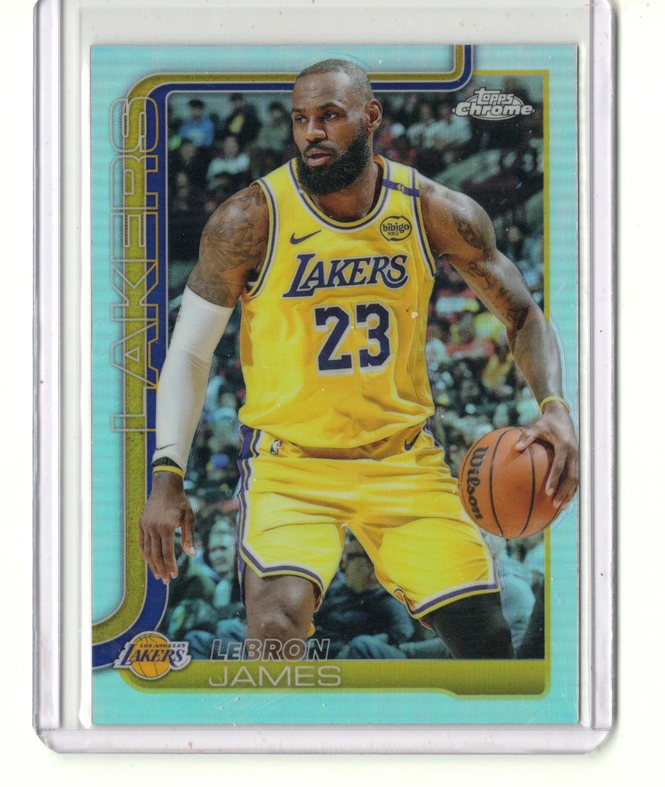 2025-26 Topps Chrome LeBron James SILVER REFRACTOR #127 LA LOS ANGELES LAKERS