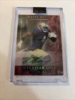 Jeremiyah Love TRUE 1/1 Green Ink Auto Wild Card Matte Metal RC Notre Dame