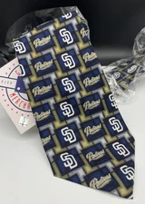 San Diego Padres Eagles Wings Men's 100% Silk Tie ~ Genuine Merchandise ~ NEW!