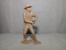Vintage 1964 Louis Marx 6" Cowboy Figure Gunslinger Fanning Pistol Fully Intact