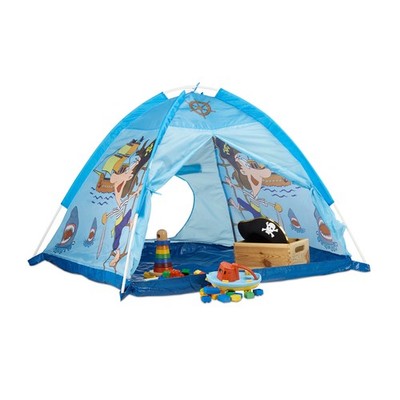 Spielzelt pirat Kinderzelt blau 0,6 kg faltbar Kinderzelt Pirat Piratenzelt