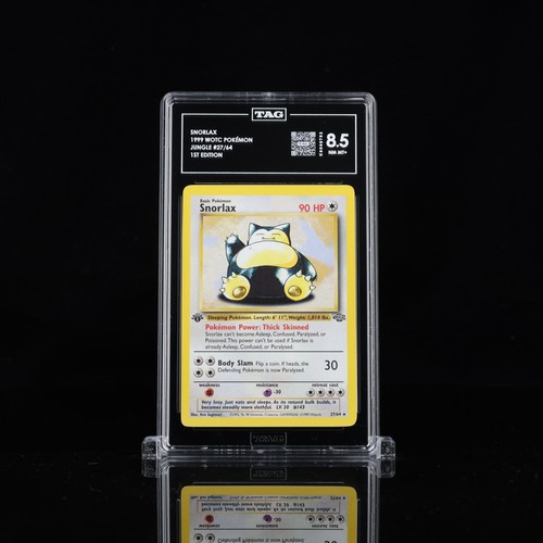 Snorlax (1st Edition) graded TAG 8.5 for sale on eBay