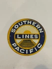 Southern Pacific Lines Railroad Tin Sign Train Metal Vintage 3"