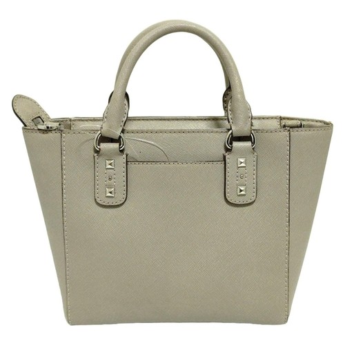 MICHAEL KORS - Borsa a mano in pelle grigio beige - Foto 3 di 12
