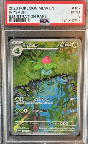 2023 Pokemon Mew EN-151 Illustration Rare #167 Ivysaur PSA 9