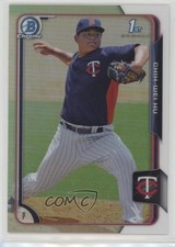 2015 Bowman Chrome Prospects Refractor 395/499 Chih-Wei Hu #BCP112 2xd