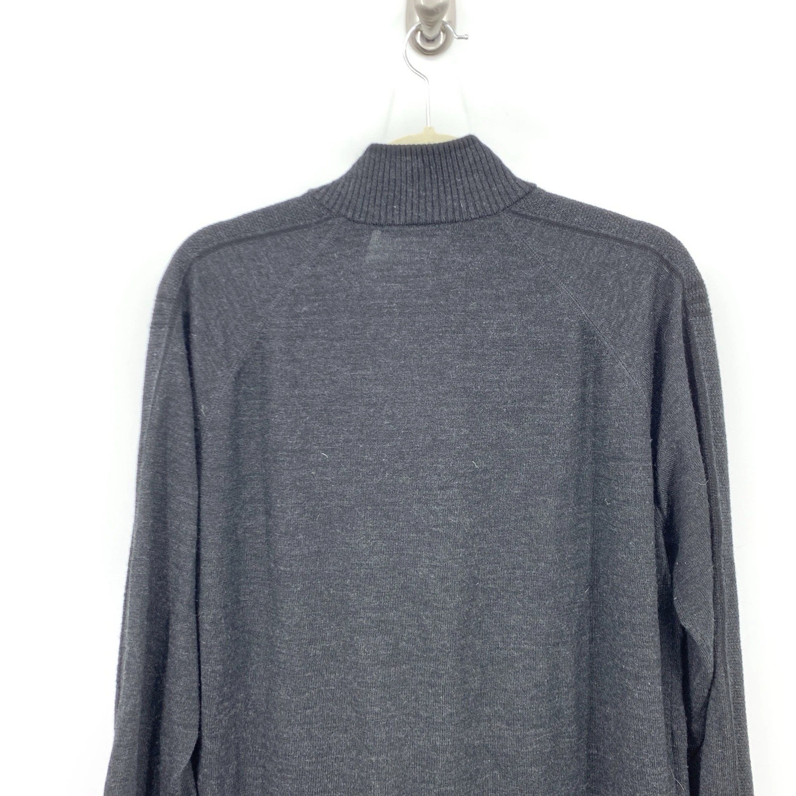 smartwool 1/4 zip pullover knit merino wool sweater