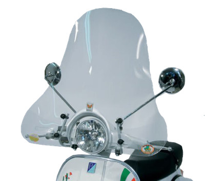 ISOTTA Parabrezza Paravento Mit Halterungen Für Vespa PX 150 2010 Vorn Scheibe