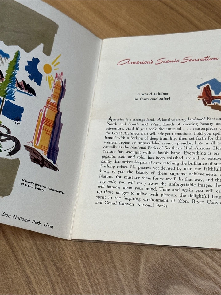 Zion ~ Bryce Canyon ~ Grand Canyon ~ Union Pacific Travel Book 1948 Paperback - Image 3 of 4