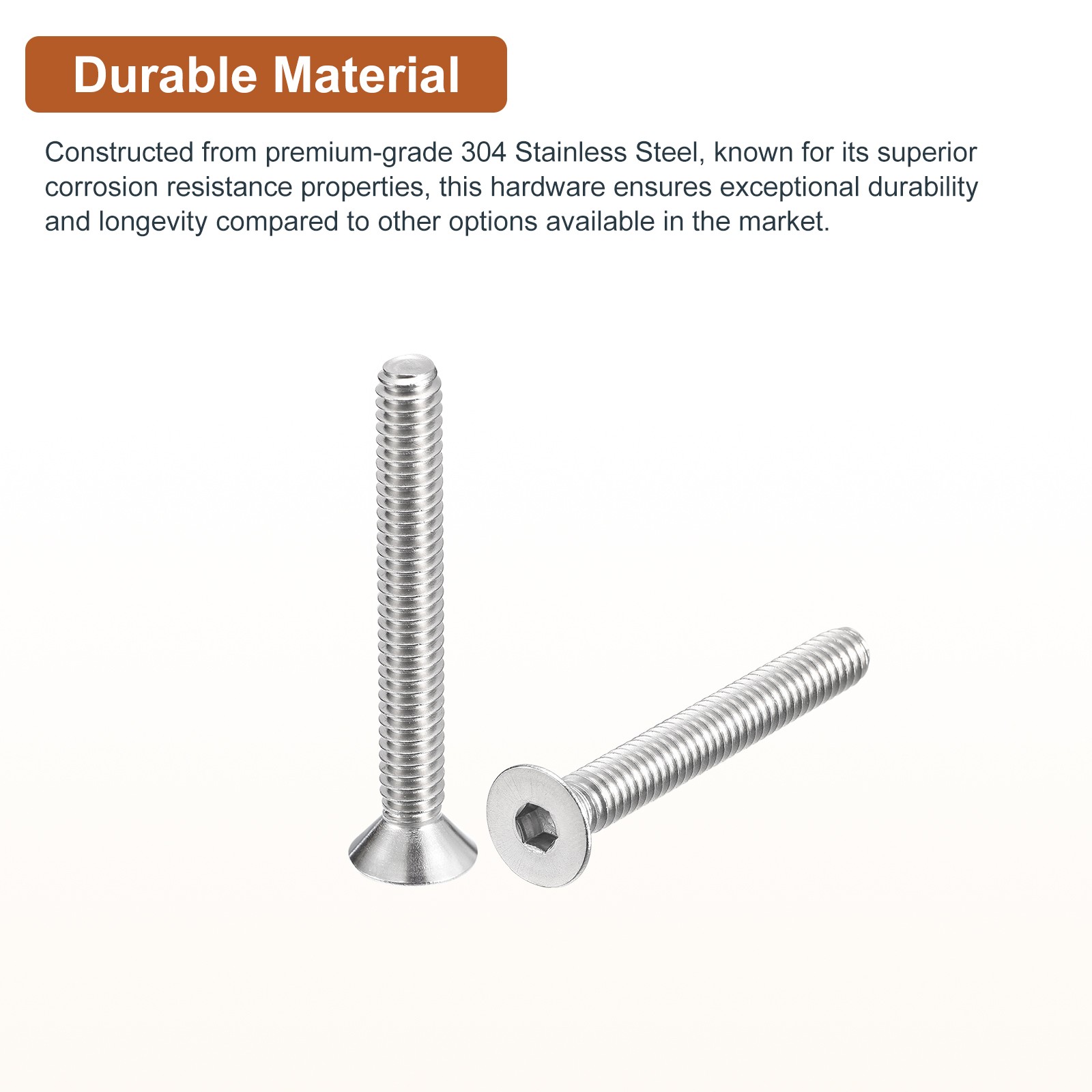 25 Pack 1/4-20 x 2" Head Socket Cap Screws 304 Stainless Steel Hex Screw