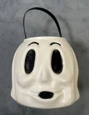 Vintage Empire Halloween Ghost Face Blow Mold Trick or Treat Bucket Candy Pail