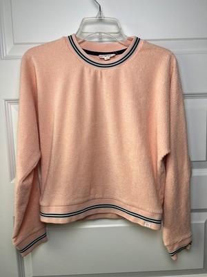 ROLLER RABBIT Women's Peach Pink Emersyn Pullover Sweatshirt Sz XS Fresh Resort