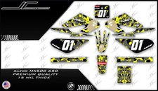 Razor MX500 MX650 graphics kit decals  THICK AND HIGH GLOSS