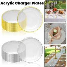 Charger Plates 13" Round | Gold Silver | Table Setting Wedding Party Decor