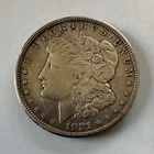 1921 Morgan Silver Dollar $1 Coin, Circulated Uncertified