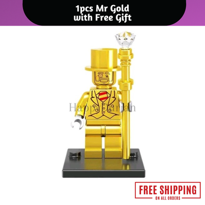 New 2024 Oscar Mr. Gold Custom Minifigure Sealed and (Get More