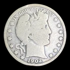 1902 Barber Silver Half Dollar