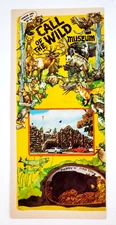 1974 Gaylord MI Call Of The Wild Museum Road Map Vintage Travel Brochure