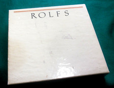 Vtg ROLFS Wallet Genuine Cow Hide Leather Full Grain Brown Bifold. NOS