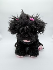American Girl Black Shih-Poo Sweetie Puppy Dog Pink Bows Plush Toy 10" 2022