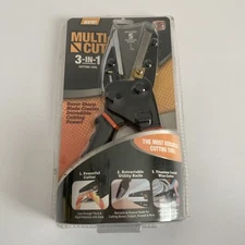 Multi-Cut 3-in-1 Cutting Tool Built-In Wire Cutter Utility Knife Brand New