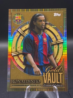 Ronaldinho 2025 Topps Fc Barcelona Collector Tin Gold Vault #GV-7