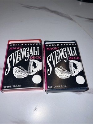 Vintage Magic Card Deck Set: Svengali Deck of Cards