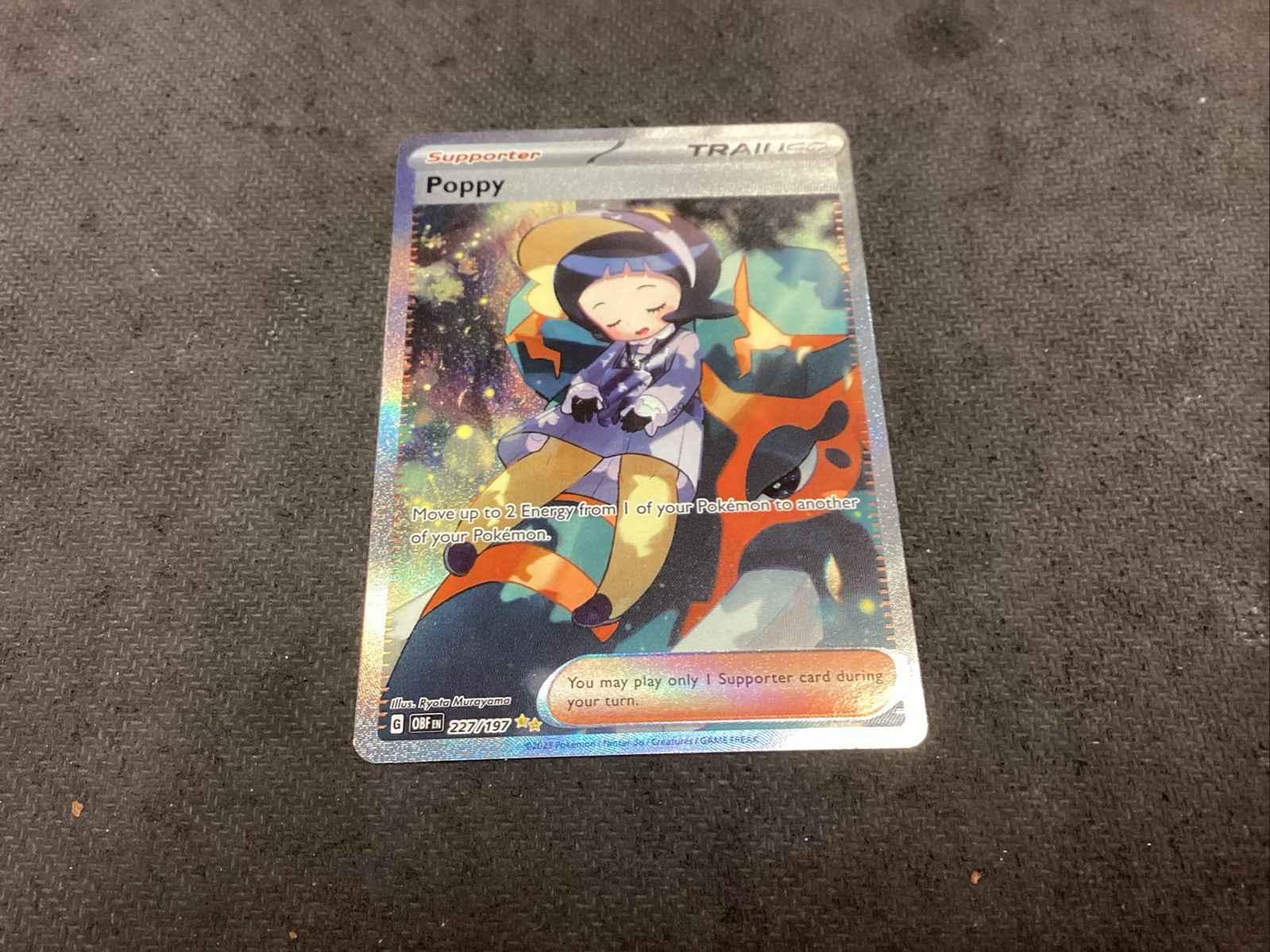 Poppy Sv03: Obsidian Flames Holo Full Art Card 227/197ππ₯