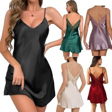 Sexy Lingerie Women's Silk Lace Underwear Sleepwear Night Dress Babydoll Pajamas