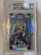 2017 Panini Prizm Tom Brady Silver Holo BGS 9 Mint Patriots Football 3 9.5’s! 🔥