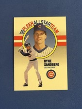 1990 Fleer #9 Ryne Sandberg '90 Fleer All-Star Team Baseball card JPC