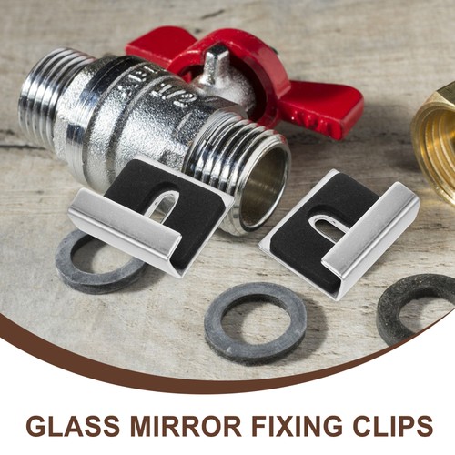 8 Pcs Mirror Holder Clip Wall-mounted Mirrors Clips Clamps Man Hanging Holders - Picture 5 of 12