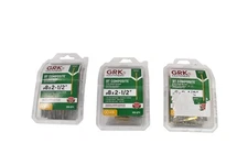 GRK Fasteners RT Composite Trim Head Screws #8 x 2-1/2 in 119079 Lot of 3 Packs